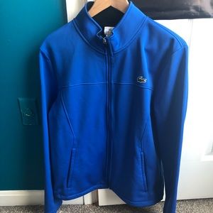 lacoste light bomber jacket blue size 4